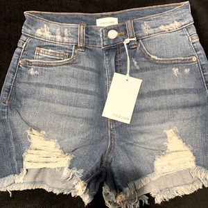 Sneak Peek - Distressed Denim Shorts